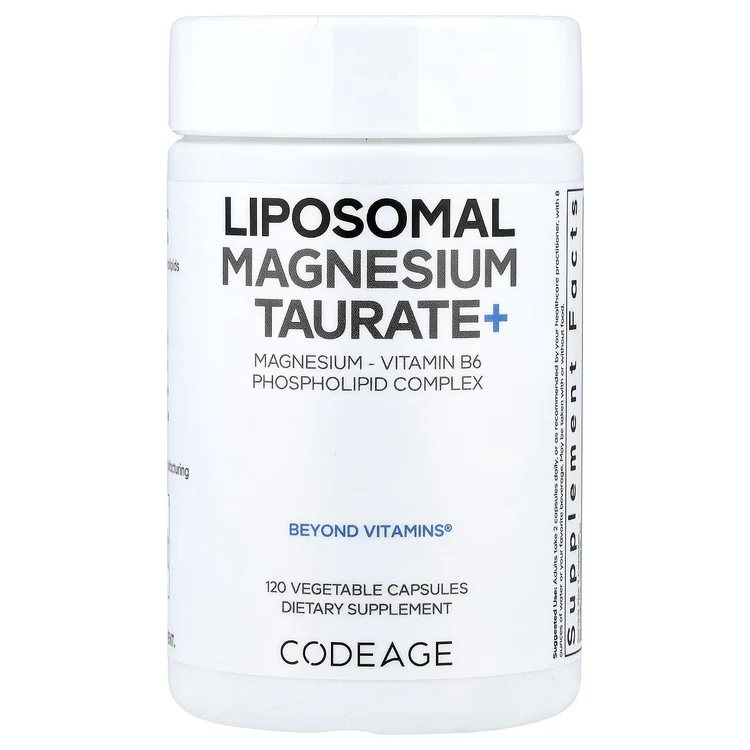 Liposomal Magnesium Taurate+, 120 Vegetable Capsules image 1