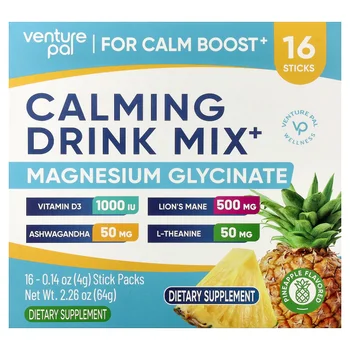 Calming Drink Mix+, Pineapple, 16 Stick Packs, 0.14 oz (4 g) Each