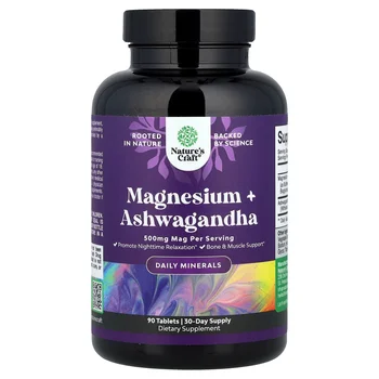 Magnesium + Ashwagandha, 90 Tablets