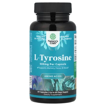 L-Tyrosine, 500 mg , 60 Capsules