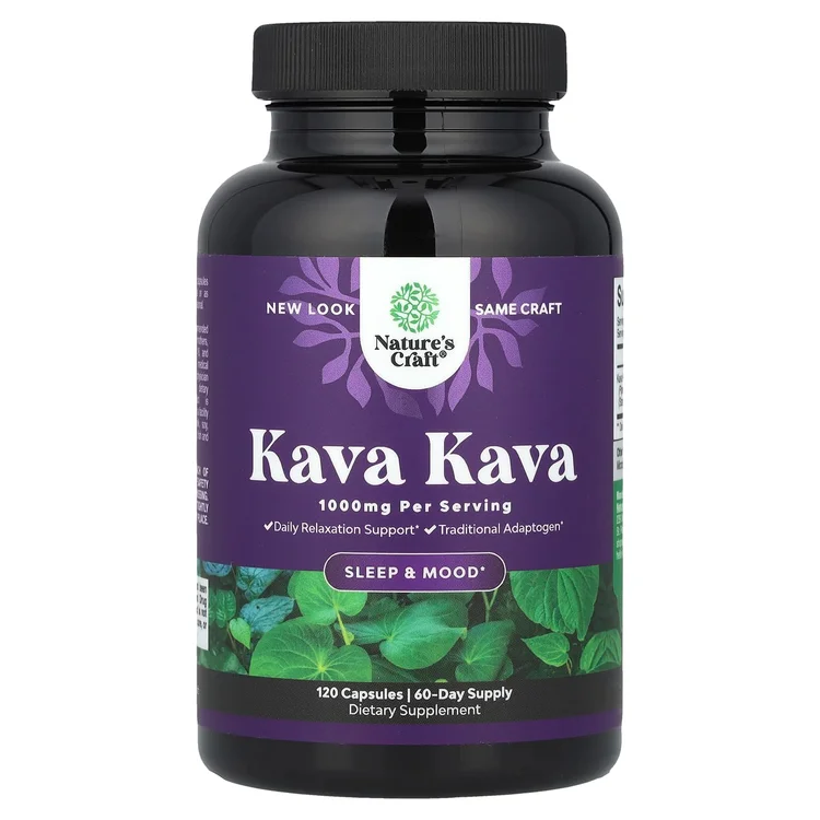 Kava Kava, 120 Capsules (500 mg per Capsule) image 1