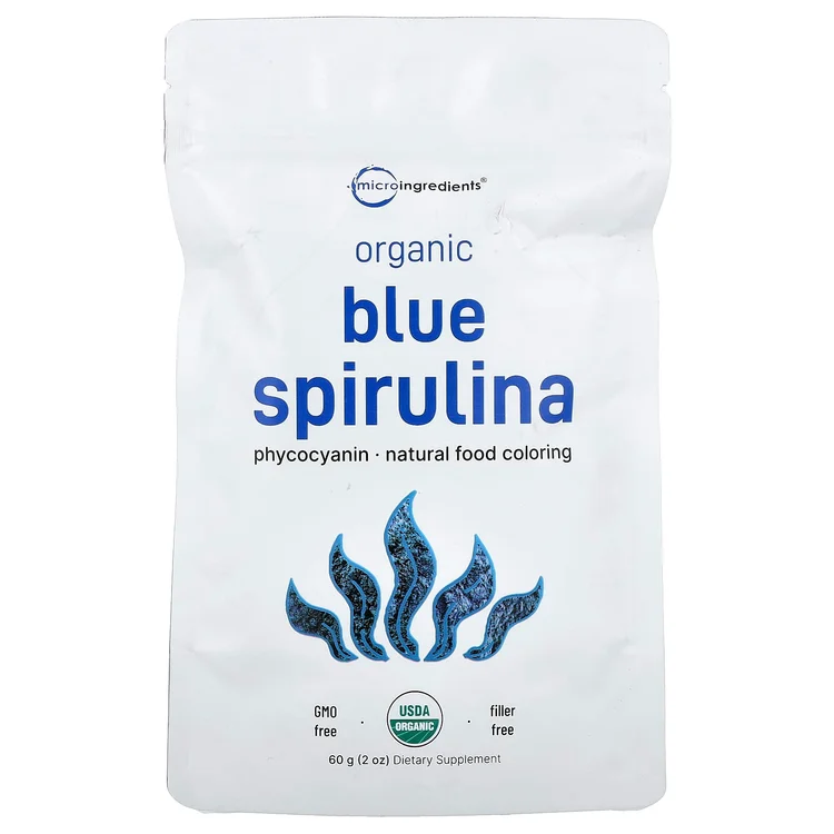 Organic Blue Spirulina, 2 oz (60 g) image 1