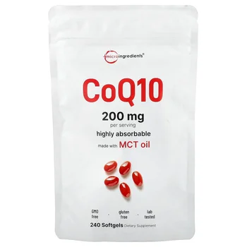 CoQ10, 240 Softgels (100 mg per Softgel)