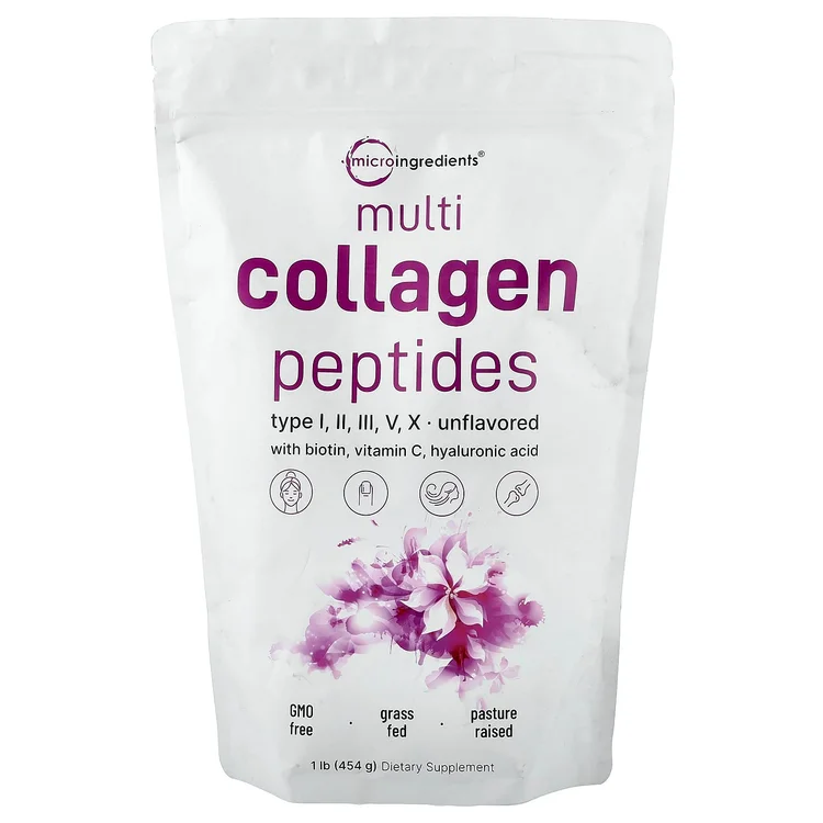 Multi Collagen Peptides, Unflavored, 1 lb (454 g) image 1
