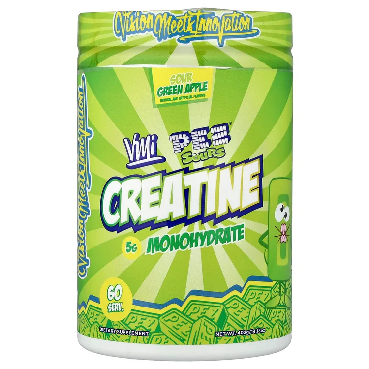 Creatine Monohydrate, Pez® Sour Green Apple, 14.18 oz (402 g) image 1