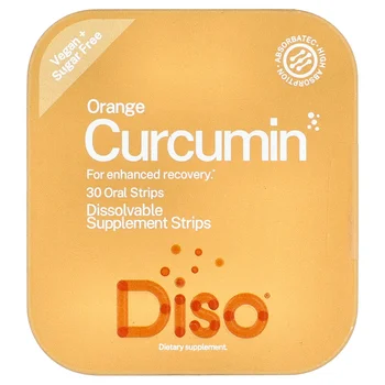 Curcumin, Orange , 30 Oral Strips