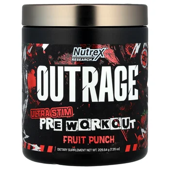 Outrage, Ultra Stim Pre Workout, Fruit Punch, 7.39 oz (209.64 g)