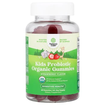 Kids Probiotic Organic Gummies, Strawberry, 60 Gummies