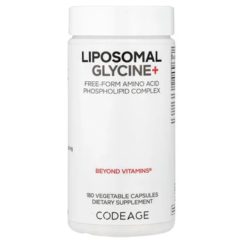 Liposomal Glycine+, 180 Vegetable Capsules (500 mg per Capsule)