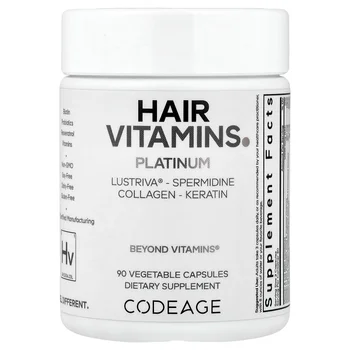 Hair Vitamins, Platinum, 90 Vegetable Capsules