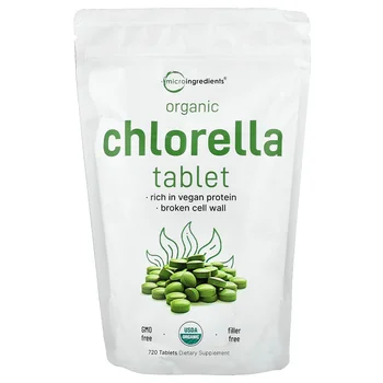 Organic Chlorella Tablet, 720 Tablets (0.5 g per Tablet)