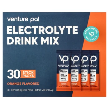 Electrolyte Drink Mix, Orange, 30 Stick Packs, 0.17 oz (4.8 g) Each