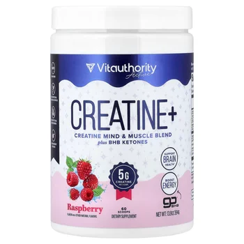 Active, Creatine+, Raspberry, 13.9 oz (394 g)