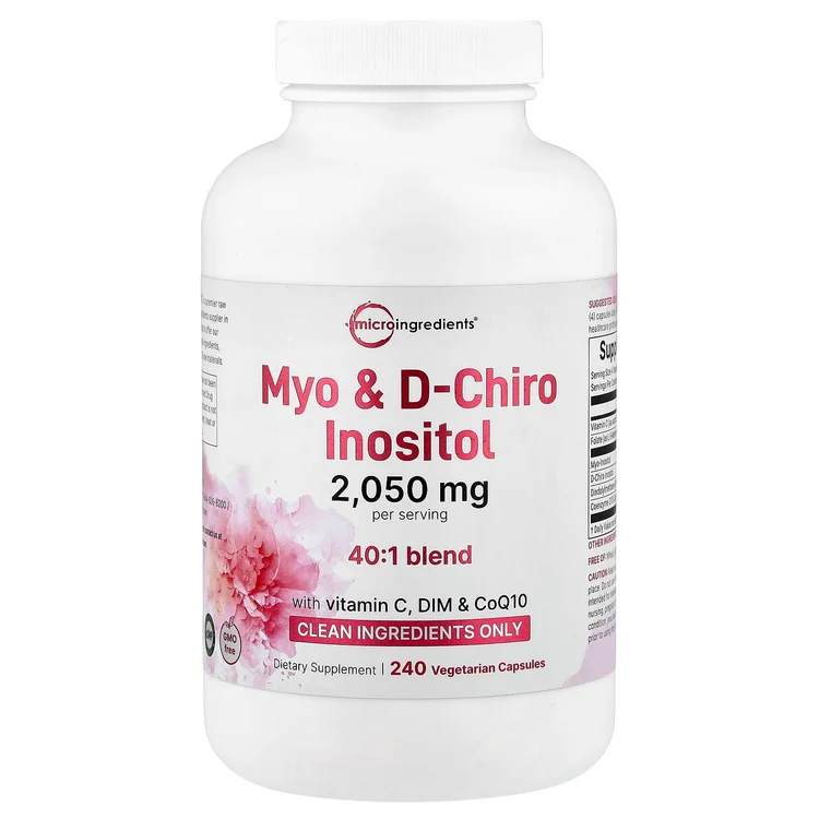 Myo D-Chiro Inositol, 240 Vegetarian Capsules image 1
