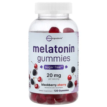 Melatonin Gummies, Blackberry Cherry, 120 Gummies (10 mg per Gummy)