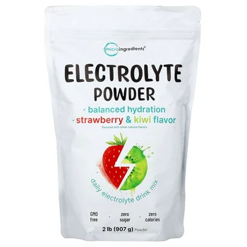 Electrolyte Powder, Strawberry & Kiwi, 2 lb (907g)