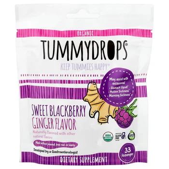 Organic Sweet Blackberry Ginger, 33 Lozenges