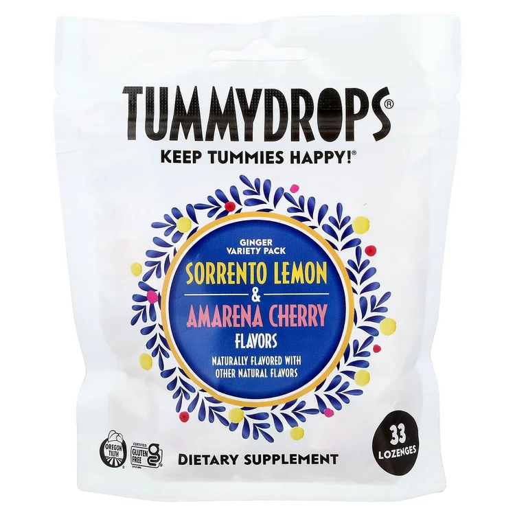 Ginger Variety Pack, Sorrento Lemon & Amarena Cherry, 33 Lozenges image 1