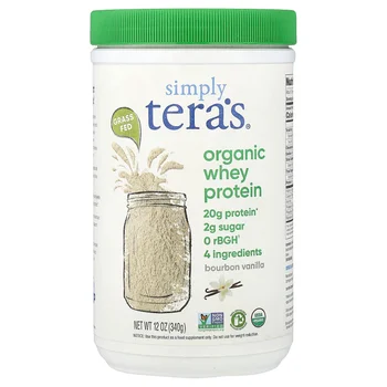 Organic Whey Protein, Bourbon Vanilla, 12 oz (340 g)