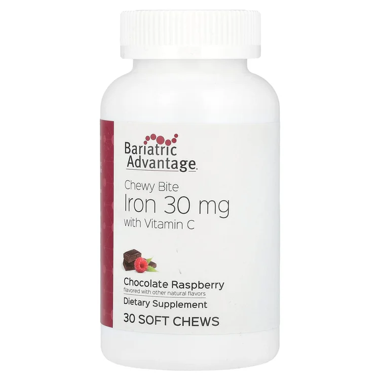 Chewy Bite Iron with Vitamin C, Chocolate Raspberry, 30 Soft Chews image 1
