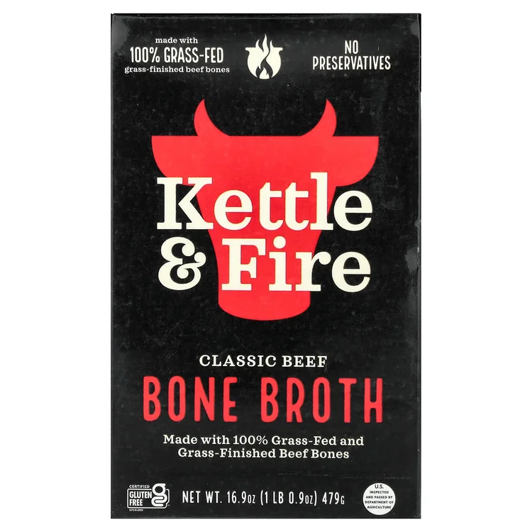 Bone Broth, Classic Beef, 16.9 oz (479 g) image 1