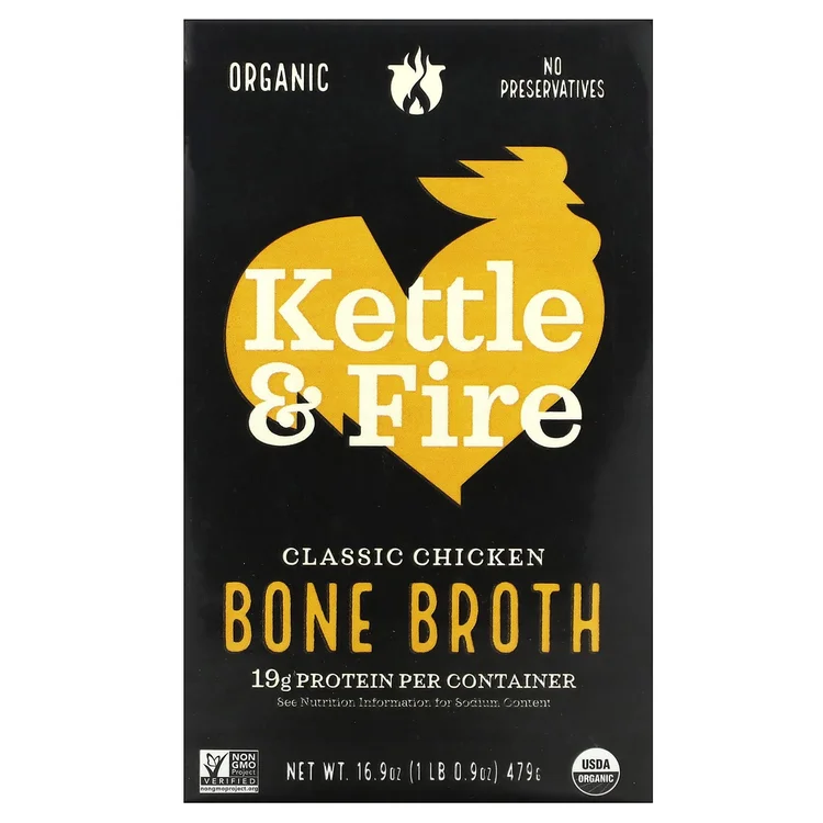 Bone Broth, Classic Chicken, 16.9 oz (479 g) image 1