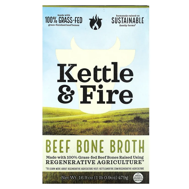 Beef Bone Broth, 16.9 oz (479 g) image 1