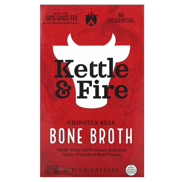 Bone Broth, Chipotle Beef, 16.9 oz (479 g) image 1