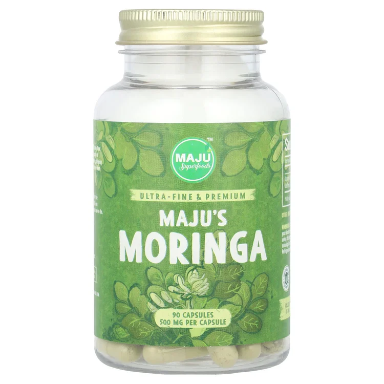 Maju's Moringa, 90 Capsules (500 mg per Capsule) image 1