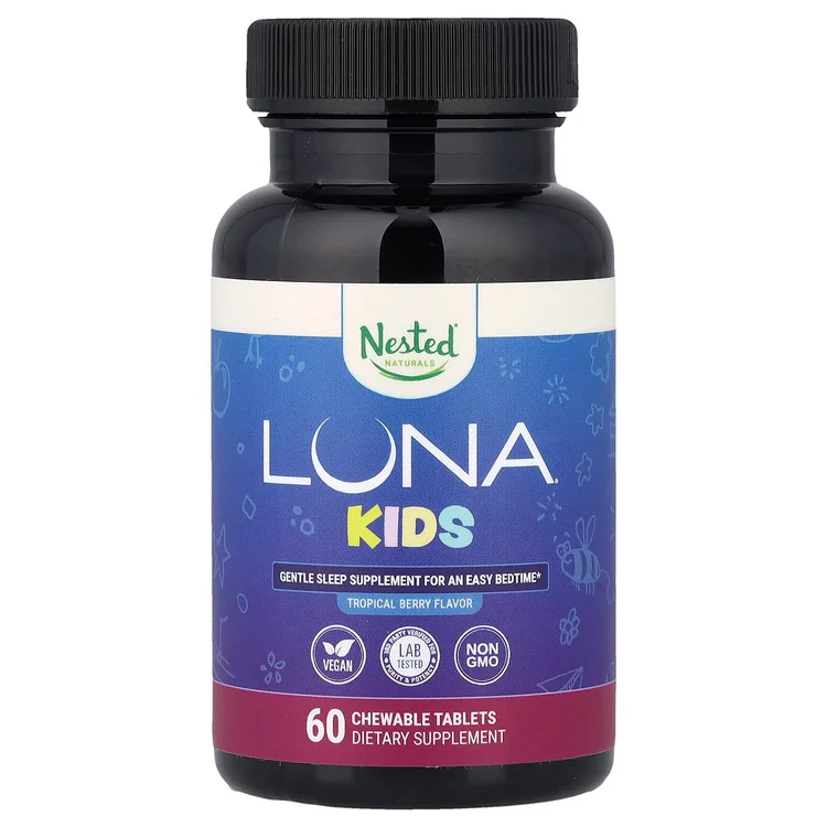 Luna® Kids, Gentle Sleep Supplement, Tropical Berry , 60 Chewable Tablets image 1