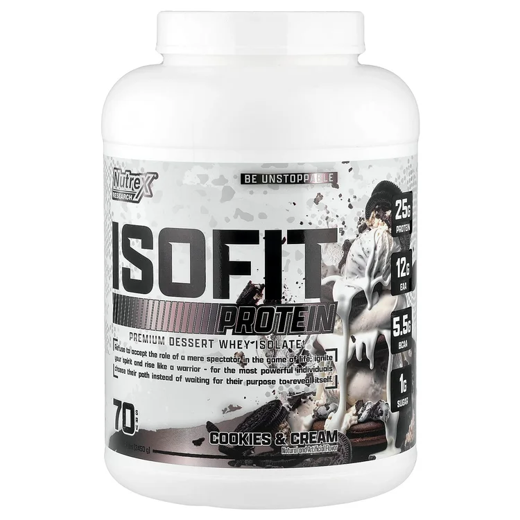 IsoFit® Protein, Cookies & Cream, 5 lbs (2,450 g) image 1