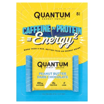 Peanut Butter Dark Chocolate, 8 Energy Bars, 1.69 oz (48 g) Each