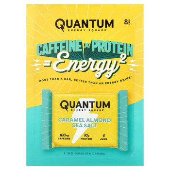 Caramel Almond Sea Salt, 8 Energy Bars, 1.69 oz (48 g) Each