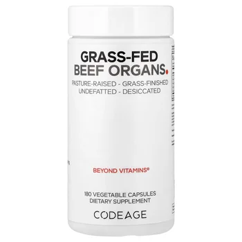 Grass-Fed Beef Organs, 180 Vegetable Capsules