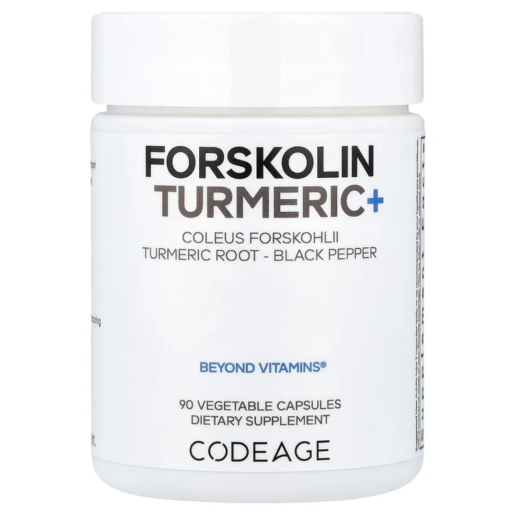 Forskolin Turmeric+, 90 Vegetable Capsules image 1