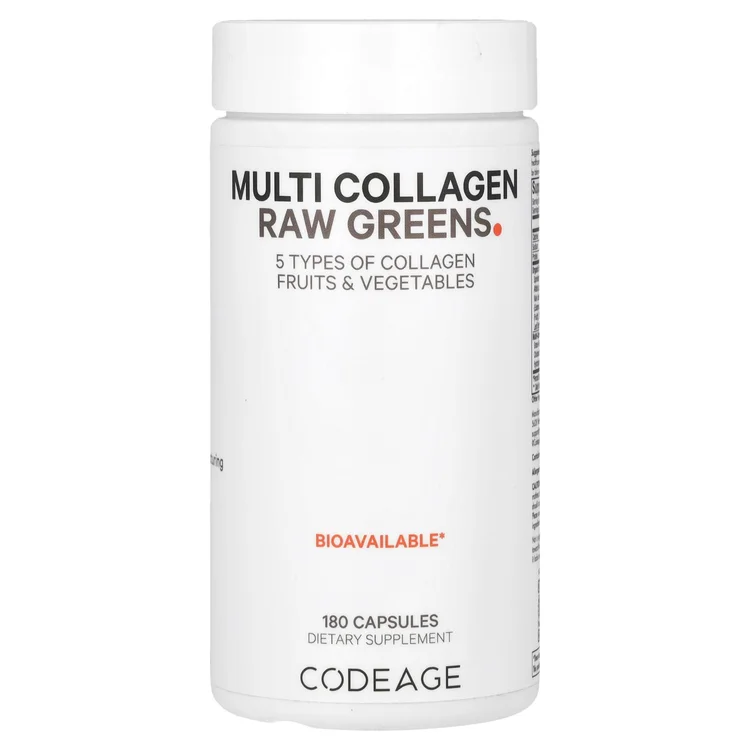 Multi Collagen Raw Greens, 180 Capsules image 1
