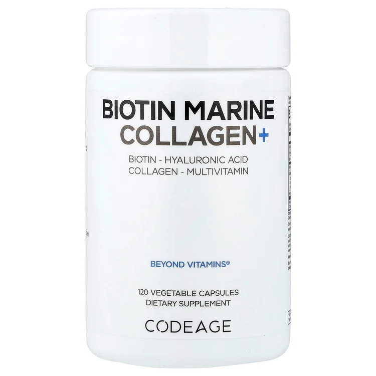 Biotin Marine Collagen+, 120 Vegetable Capsules image 1