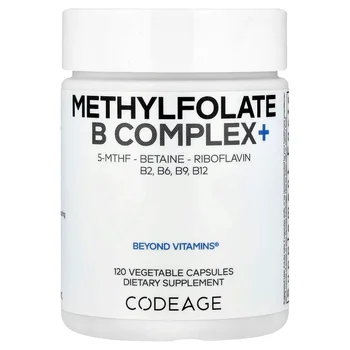 Methylfolate B Complex+, 120 Vegetable Capsules