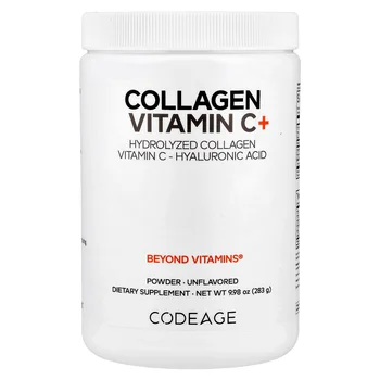 Collagen Vitamin C+ Powder, Unflavored, 9.98 oz (283 g)
