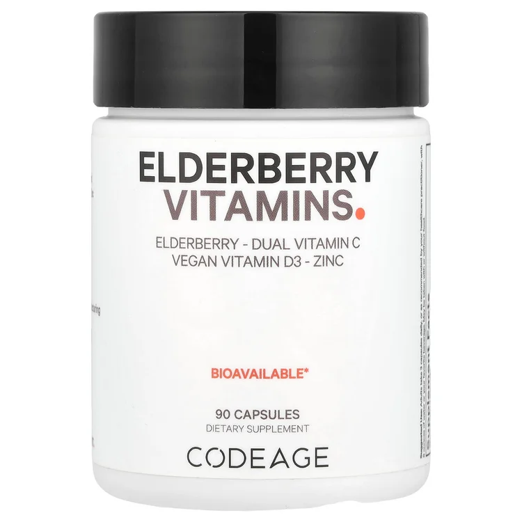Elderberry Vitamins, 90 Capsules image 1