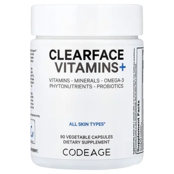 Clearface Vitamins+, 90 Vegetable Capsules