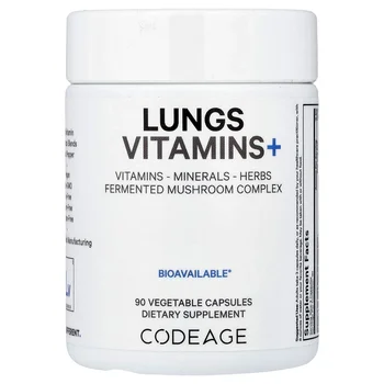 Lungs Vitamins +, 90 Vegetable Capsules