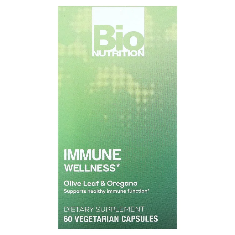 Immune Wellness, Olive Leaf & Oregano, 60 Vegetarian Capsules image 1