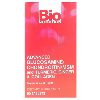 Advanced Glucosamine/Chondroitin/MSM and Turmeric, Ginger & Collagen, 90 Tablets