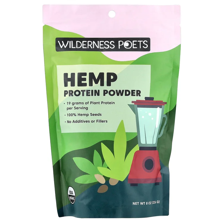 Organic Hemp Protein Powder, 8 oz (226 g) image 1