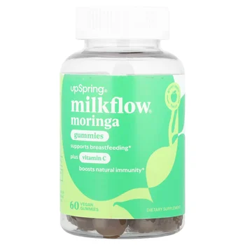 Milkflow®, Moringa Gummies Plus Vitamin C, Green Apple, 60 Vegan Gummies