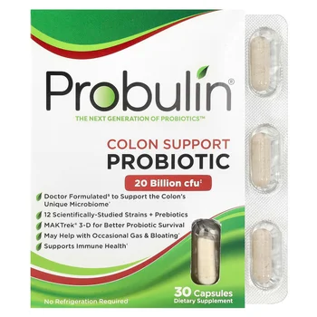 Colon Support Probiotic, 20 Billion CFU, 30 Capsules