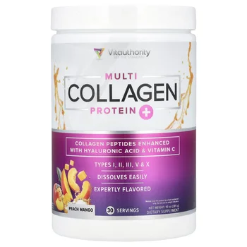 Multi Collagen Protein+, Peach Mango , 10 oz (285 g)