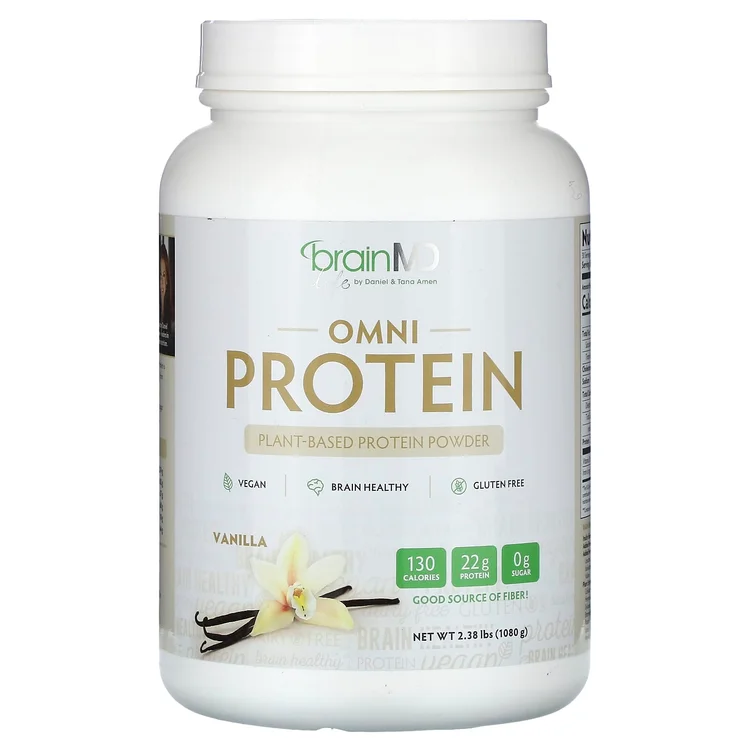 Omni Protein, Plant-Based Protein Powder, Vanilla, 2.38 lbs (1,080 g) image 1