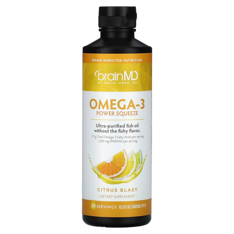 Omega-3 Power Squeeze, Citrus Blast, 15.2 fl oz (477 g) image 1